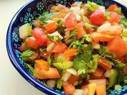 סלט ערבי קצוץ - سلطة عربية مقطعة